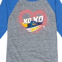 Горещи джанти - Xoxo Heart - Thddler и Youth Raglan Graphic тениска