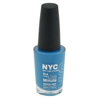 Цвят на Ню Йорк за минута бърз сух лак за нокти, Water Street Blue, 0. FL. Оз