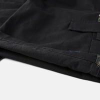 HOT6SL Работни шорти за мъже, Camo Cargo Shorts Памук, измит измит стил Black XL # Dollar Deals # Clearance # 1