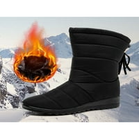 Gomelly жени зимни снежни ботуши глезен топли обувки ежедневни уютни клинове на открито обувки