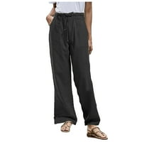 Тинг Мода Дамски Панталони Мода Плътен цвят самостоятелно култивиране джоб свободно време панталони панталони за жени