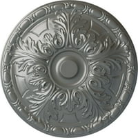 Ekena Millwork 3 4 OD 5 8 P Granada таван медальон, ръчно боядисан сребро