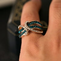 Годеж кръг нарязани Циркони жени сватбени пръстени бижута пръстени за Жена пълен диамант Дамски пръстен