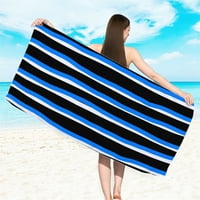 Печат на плажна кърпа Просвета двустранно отпечатано плажна кърпа Супер финни фибри за възрастни плуване за баня кърпа на едро бързо изсушаване двустранно кадифе