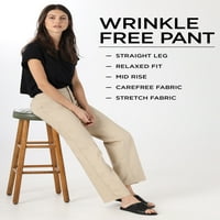 Lee Women's Straight Leg Wrinkle се съпротивлява на разтягания панталон