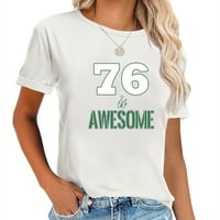 Lucky Number е страхотен обратно към училищни подаръци Модна отпечатана женска тениска с къс ръкав, удобни графични тройници за жени, летни върхове със сладък дизайн
