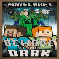 Minecraft - Пазете се от плаката на тъмната стена, 22.375 34