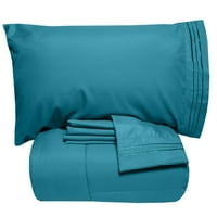 Луксозен легло-В-А-чанта надолу алтернативен утешител и лист комплект-слонова кост-ЦАР