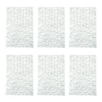 Сребърна тъкан хартия квадратна подложка, 16х16