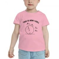 Ето как се търкаля Science Funny Thddler тениски за момчета момичета