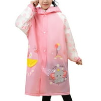Rain Poncho Kids, Toddler Poncho с качулка, палто от криволиче за дъжд, деца за момиче за момиче, 2xl ， G195493