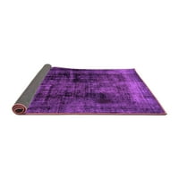 Ahgly Company Indoor Rectangle Persian Purple Bohemian Area Rugs, 2 '3'