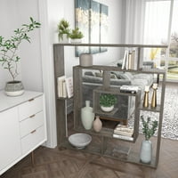 ADA Home Decor Мебели от мебели отворен рафт тъмнокафяв Briscoe Modern