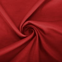 Пунтоко Плюс размер дълъг ръкав клирънс жените цвят Дълъг ръкав върхове блуза с джоб и бутон жилетка червено 6