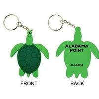 Алабама Пойнт Алабама Сувенир Зелена костенурка Ключов ключодържател