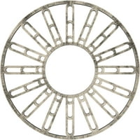 20 од 1 4 ид 1 2 П Хейл архитектурен клас ПВЦ Пиърсинг таван медальон, античен топло Сребро