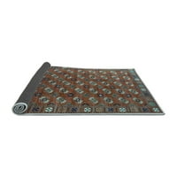 Ahgly Company Indoor Square Southwestern Light Blue Country Area Rugs, 4 'квадрат