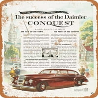 Метален знак - Daimler Conquest - Vintage Rusty Look
