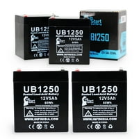 - Съвместима Yuasa NPH5- батерия - заместваща UB универсална запечатана батерия с оловна киселина - включва F до F терминални адаптери