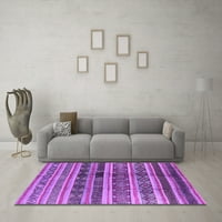 Ahgly Company Indoor Square Solid Purple Modern Area Rugs, 7 'квадрат