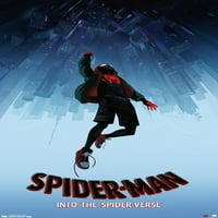 Marvel Spider -Man - в паяжия - падащ плакат за стена, 22.375 34