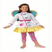 Nickelodeon Deluxe Butterbeans Girl's Fancy-рокля костюм за малко дете, 3T-4T