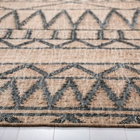 Килим Мертън Геометричен килим, въглен естествен, 5 '8'