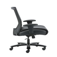 Шеф Офис продукти в Мениджър стол с голям & висок & регулируема височина, кг. Капацитет, Черен