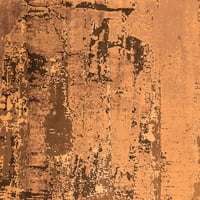 Ahgly Company вътрешен правоъгълник ориенталски оранжеви килими за индустриална зона, 7 '10'