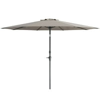 Corliving UV и устойчив на вятър накланящ се вътрешен двор чадър
