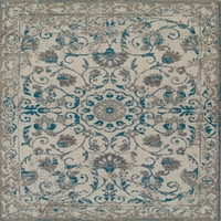 Традиционни килими Сини сиви затруднени килими винтидж килими килими