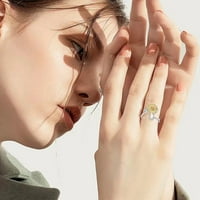 Слънчогледово писмо въртящ се пръстен за жени Модни бижута Популярни аксесоари за съпруга