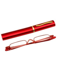 Yipa Mens дамски модна визия Грижа за четене Очилата за очила Леки мини анти-Blueray четци червено +2.75