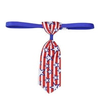 Veki American Deadence Day Party Декоративна вратовръзка Детска знаме пунктирана вратовръзка регулируема декоративна рокля за папий за вратовръзка за жени клуб