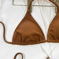 Zermoge дамски бански бански костюм, секси за женски висок контраст на гърдата, твърд сплит бикини комплект два бански костюма