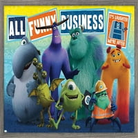 Disney Monsters at Work - Забавен плакат за бизнес стена, 14.725 22.375
