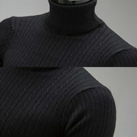 Utoimkio Clearance Turtleneck Пуловери за мъже Леки слитна ръкав тънък прилепнал плетен ритник пуловери топлинни твърди върхове