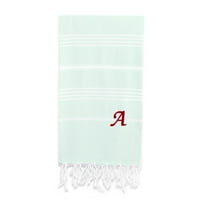 Linum Home Textiles Lucky White Striped Pestemal Turkish Cotton Fouta Beach Tustel