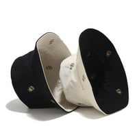 Шапка на кофа за мъже жени униза слънчева шапка лятната плажна шапка износване от двете страни капачка рибарска плоска шапка