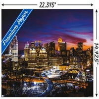 CityScapes - Cincinnati, Ohio Wall Poster, 14.725 22.375