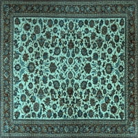 Агли Компания Вътрешен Правоъгълник Персийски Светло Синьо Традиционни Килими Площ, 2 '5'