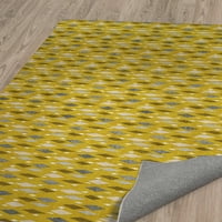 Датска диамантена горчична площ килим от дизайни на Kavka