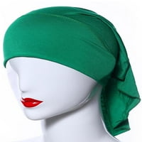 Дамски мюсюлмански тюрбан химио косопад шапка под шалпа капачка на капак нинджа хиджаб ислямски дами шал корица шапки шапки за глава