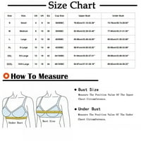 Elainilye Fashion Womens Bra Plus Size Wirefree Сутиени, събрани оформящи чаши сутиен Сутиен комфортен сутиен с предния бутон