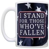 Thiswear Pro American Flag Аз стоя за онези, които са паднали на национален химн Pro Военна Pro Police Coffee Mug USA