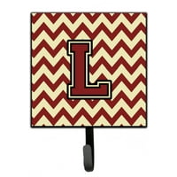 Carolines Treasures CJ1061-lsh Letter L Chevron Maroon и златна каишка или държач на ключове, 7HX4.25W, многоцветни