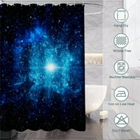 Galaxy Space Star Print Bathtub Purtain Shower за баня, 3, 90x
