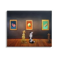 Галерия за забавни кучета за кучета животни животни животни и насекоми галерия за рисуване опаковани платно за печат стена изкуство