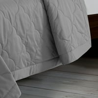 Модерни спални отражения 500ТС памук облак одеяло сив пълен 86х92