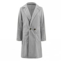 Стилно яке за жени модни есен и зима с дълги ръкави с дълги туид палто яке за вятър
